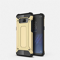 Silikon Hülle Handyhülle Ultra Dünn Schutzhülle 360 Grad Tasche S02 für Samsung Galaxy Note 8 Gold