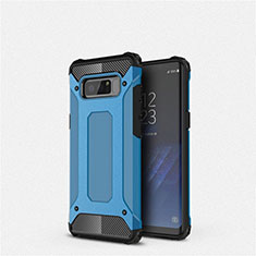 Silikon Hülle Handyhülle Ultra Dünn Schutzhülle 360 Grad Tasche S02 für Samsung Galaxy Note 8 Hellblau
