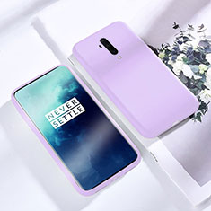 Silikon Hülle Handyhülle Ultra Dünn Schutzhülle 360 Grad Tasche S03 für OnePlus 7T Pro 5G Violett