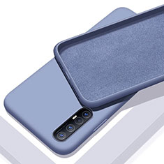Silikon Hülle Handyhülle Ultra Dünn Schutzhülle 360 Grad Tasche S03 für Oppo Find X2 Neo Grau