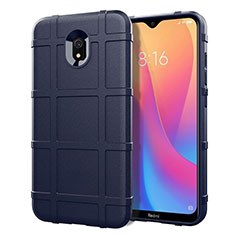 Silikon Hülle Handyhülle Ultra Dünn Schutzhülle 360 Grad Tasche S03 für Xiaomi Redmi 8A Blau