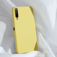 Silikon Hülle Handyhülle Ultra Dünn Schutzhülle 360 Grad Tasche S04 für Huawei Honor 9X Pro Gelb