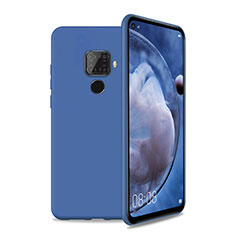 Silikon Hülle Handyhülle Ultra Dünn Schutzhülle 360 Grad Tasche S04 für Huawei Mate 30 Lite Blau