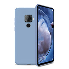 Silikon Hülle Handyhülle Ultra Dünn Schutzhülle 360 Grad Tasche S04 für Huawei Mate 30 Lite Grau