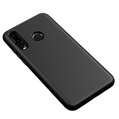 Silikon Hülle Handyhülle Ultra Dünn Schutzhülle 360 Grad Tasche S04 für Huawei P30 Lite XL Schwarz