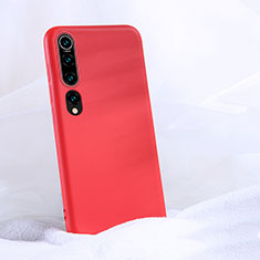 Silikon Hülle Handyhülle Ultra Dünn Schutzhülle 360 Grad Tasche S04 für Xiaomi Mi 10 Rot