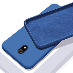 Silikon Hülle Handyhülle Ultra Dünn Schutzhülle 360 Grad Tasche S04 für Xiaomi Redmi 8A Blau