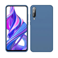Silikon Hülle Handyhülle Ultra Dünn Schutzhülle 360 Grad Tasche S05 für Huawei Y9s Blau