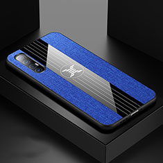 Silikon Hülle Handyhülle Ultra Dünn Schutzhülle 360 Grad Tasche S05 für Oppo Reno3 Pro Blau