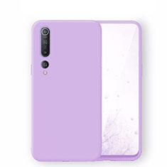 Silikon Hülle Handyhülle Ultra Dünn Schutzhülle 360 Grad Tasche S06 für Xiaomi Mi 10 Violett