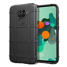 Silikon Hülle Handyhülle Ultra Dünn Schutzhülle 360 Grad Tasche S07 für Huawei Nova 5i Pro Schwarz