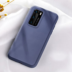 Silikon Hülle Handyhülle Ultra Dünn Schutzhülle 360 Grad Tasche S07 für Huawei P40 Blau