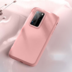 Silikon Hülle Handyhülle Ultra Dünn Schutzhülle 360 Grad Tasche S07 für Huawei P40 Pro Rosa