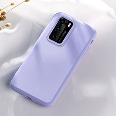 Silikon Hülle Handyhülle Ultra Dünn Schutzhülle 360 Grad Tasche S07 für Huawei P40 Violett