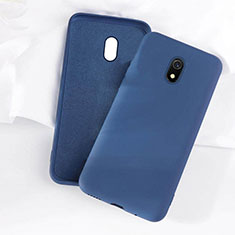 Silikon Hülle Handyhülle Ultra Dünn Schutzhülle 360 Grad Tasche S07 für Xiaomi Redmi 8A Blau