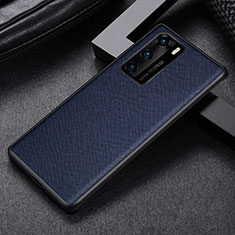 Silikon Hülle Handyhülle Ultra Dünn Schutzhülle 360 Grad Tasche S08 für Huawei P40 Blau