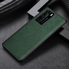 Silikon Hülle Handyhülle Ultra Dünn Schutzhülle 360 Grad Tasche S08 für Huawei P40 Grün