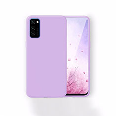 Silikon Hülle Handyhülle Ultra Dünn Schutzhülle 360 Grad Tasche T01 für Huawei Honor V30 5G Violett