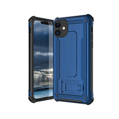 Silikon Hülle Handyhülle Ultra Dünn Schutzhülle 360 Grad Tasche Z01 für Apple iPhone 11 Blau und Schwarz