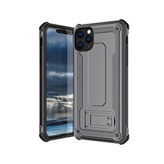 Silikon Hülle Handyhülle Ultra Dünn Schutzhülle 360 Grad Tasche Z01 für Apple iPhone 11 Pro Max Grau