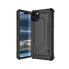 Silikon Hülle Handyhülle Ultra Dünn Schutzhülle 360 Grad Tasche Z01 für Apple iPhone 11 Pro Max Schwarz