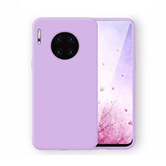 Silikon Hülle Handyhülle Ultra Dünn Schutzhülle 360 Grad Tasche Z04 für Huawei Mate 30 5G Violett