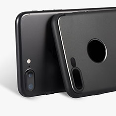 Silikon Hülle Handyhülle Ultra Dünn Schutzhülle D04 für Apple iPhone 8 Plus Schwarz