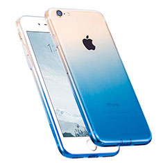 Silikon Hülle Handyhülle Ultra Dünn Schutzhülle Durchsichtig Farbverlauf für Apple iPhone SE3 (2022) Blau