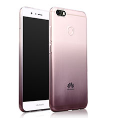 Silikon Hülle Handyhülle Ultra Dünn Schutzhülle Durchsichtig Farbverlauf für Huawei Enjoy 7 Grau