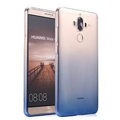 Silikon Hülle Handyhülle Ultra Dünn Schutzhülle Durchsichtig Farbverlauf für Huawei Mate 9 Blau