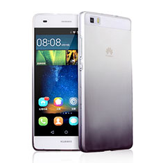 Silikon Hülle Handyhülle Ultra Dünn Schutzhülle Durchsichtig Farbverlauf für Huawei P8 Lite Grau