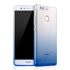 Silikon Hülle Handyhülle Ultra Dünn Schutzhülle Durchsichtig Farbverlauf für Huawei P9 Blau