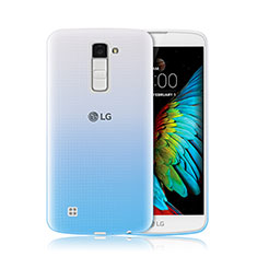 Silikon Hülle Handyhülle Ultra Dünn Schutzhülle Durchsichtig Farbverlauf für LG K10 Blau