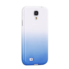 Silikon Hülle Handyhülle Ultra Dünn Schutzhülle Durchsichtig Farbverlauf für Samsung Galaxy S4 IV Advance i9500 Blau