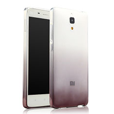 Silikon Hülle Handyhülle Ultra Dünn Schutzhülle Durchsichtig Farbverlauf für Xiaomi Mi 4 LTE Grau
