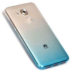 Silikon Hülle Handyhülle Ultra Dünn Schutzhülle Durchsichtig Farbverlauf G01 für Huawei G9 Plus Blau