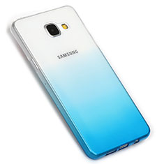 Silikon Hülle Handyhülle Ultra Dünn Schutzhülle Durchsichtig Farbverlauf G01 für Samsung Galaxy A5 (2016) SM-A510F Blau