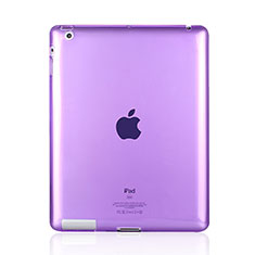 Silikon Hülle Handyhülle Ultra Dünn Schutzhülle Durchsichtig Transparent für Apple iPad 2 Violett