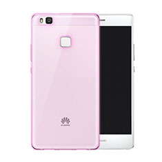 Silikon Hülle Handyhülle Ultra Dünn Schutzhülle Durchsichtig Transparent für Huawei G9 Lite Rosa
