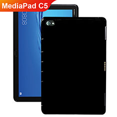 Silikon Hülle Handyhülle Ultra Dünn Schutzhülle Durchsichtig Transparent für Huawei MediaPad C5 10 10.1 BZT-W09 AL00 Schwarz