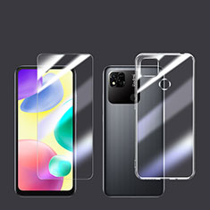 Silikon Hülle Handyhülle Ultra Dünn Schutzhülle Durchsichtig Transparent mit Schutzfolie für Xiaomi Redmi 9C Klar