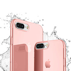 Silikon Hülle Handyhülle Ultra Dünn Schutzhülle Durchsichtig Transparent T03 für Apple iPhone 8 Plus Rosa