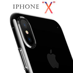 Silikon Hülle Handyhülle Ultra Dünn Schutzhülle Durchsichtig Transparent T06 für Apple iPhone X Klar