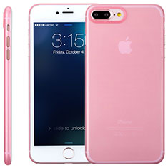 Silikon Hülle Handyhülle Ultra Dünn Schutzhülle Durchsichtig Transparent T11 für Apple iPhone 8 Plus Rosa