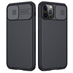 Silikon Hülle Handyhülle Ultra Dünn Schutzhülle Flexible 360 Grad Ganzkörper Tasche C01 für Apple iPhone 12 Pro Schwarz