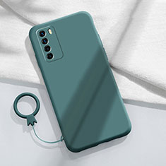 Silikon Hülle Handyhülle Ultra Dünn Schutzhülle Flexible 360 Grad Ganzkörper Tasche C01 für Huawei Honor Play4 5G Nachtgrün