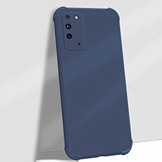 Silikon Hülle Handyhülle Ultra Dünn Schutzhülle Flexible 360 Grad Ganzkörper Tasche C01 für Huawei Honor X10 5G Blau