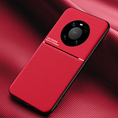 Silikon Hülle Handyhülle Ultra Dünn Schutzhülle Flexible 360 Grad Ganzkörper Tasche C01 für Huawei Mate 40E Pro 5G Rot