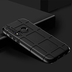 Silikon Hülle Handyhülle Ultra Dünn Schutzhülle Flexible 360 Grad Ganzkörper Tasche C01 für Huawei Nova 5i Schwarz