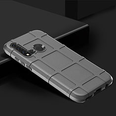 Silikon Hülle Handyhülle Ultra Dünn Schutzhülle Flexible 360 Grad Ganzkörper Tasche C01 für Huawei Nova 5i Silber